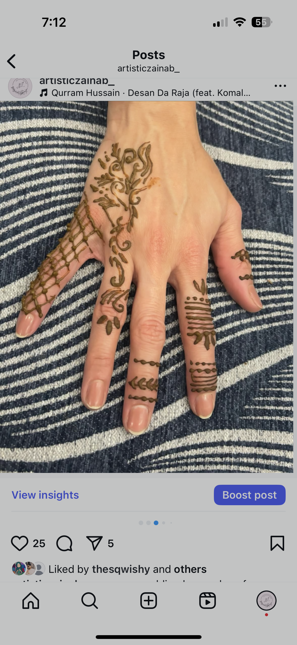 Exquisite wedding mehndi